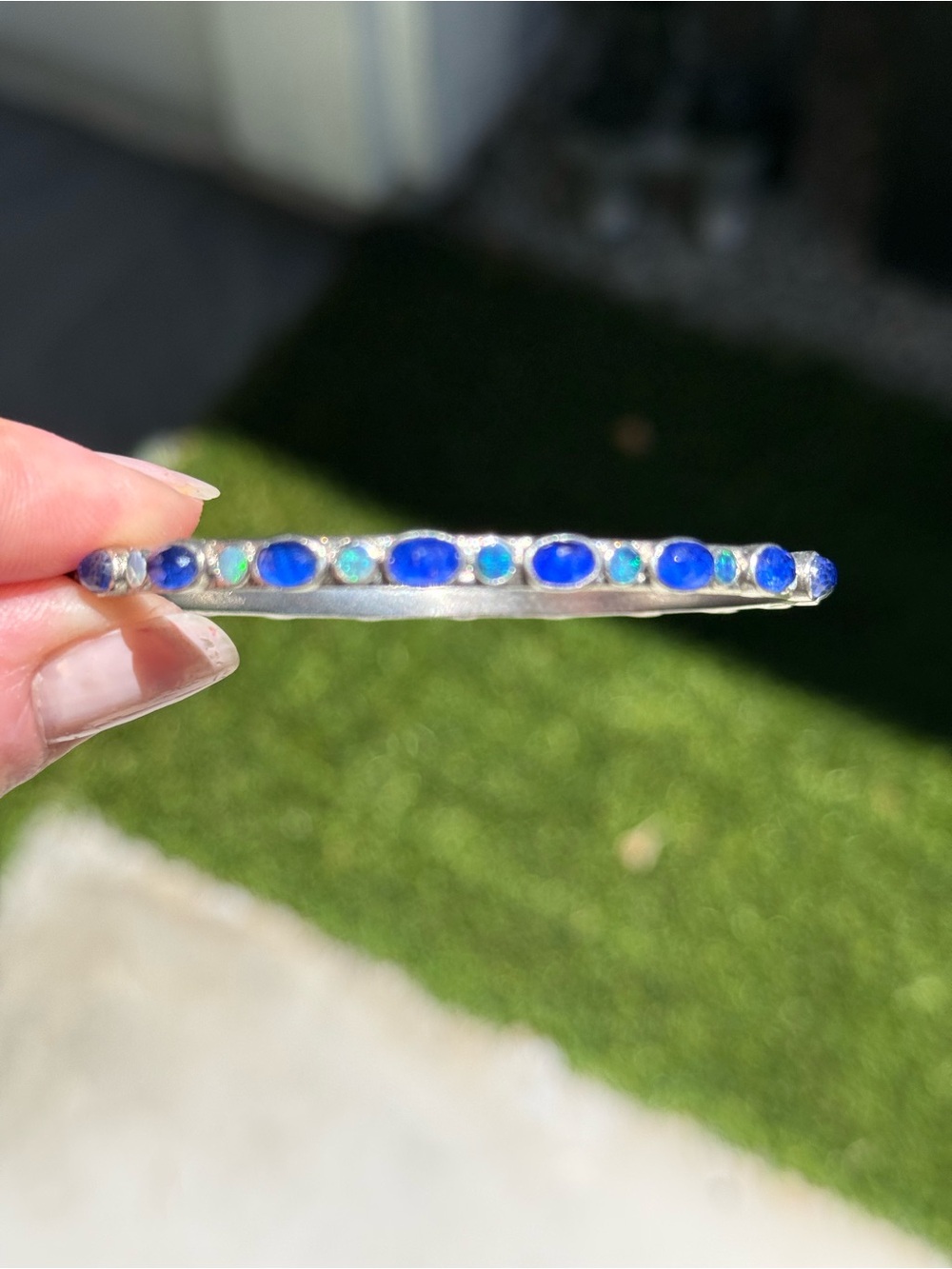 Armenta New World Lapis and boulder opal